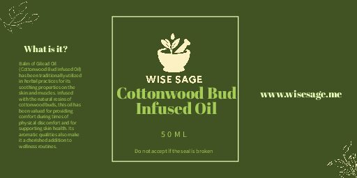 Balm of Gilead Oil (Populus Trichocarpa) 50ml